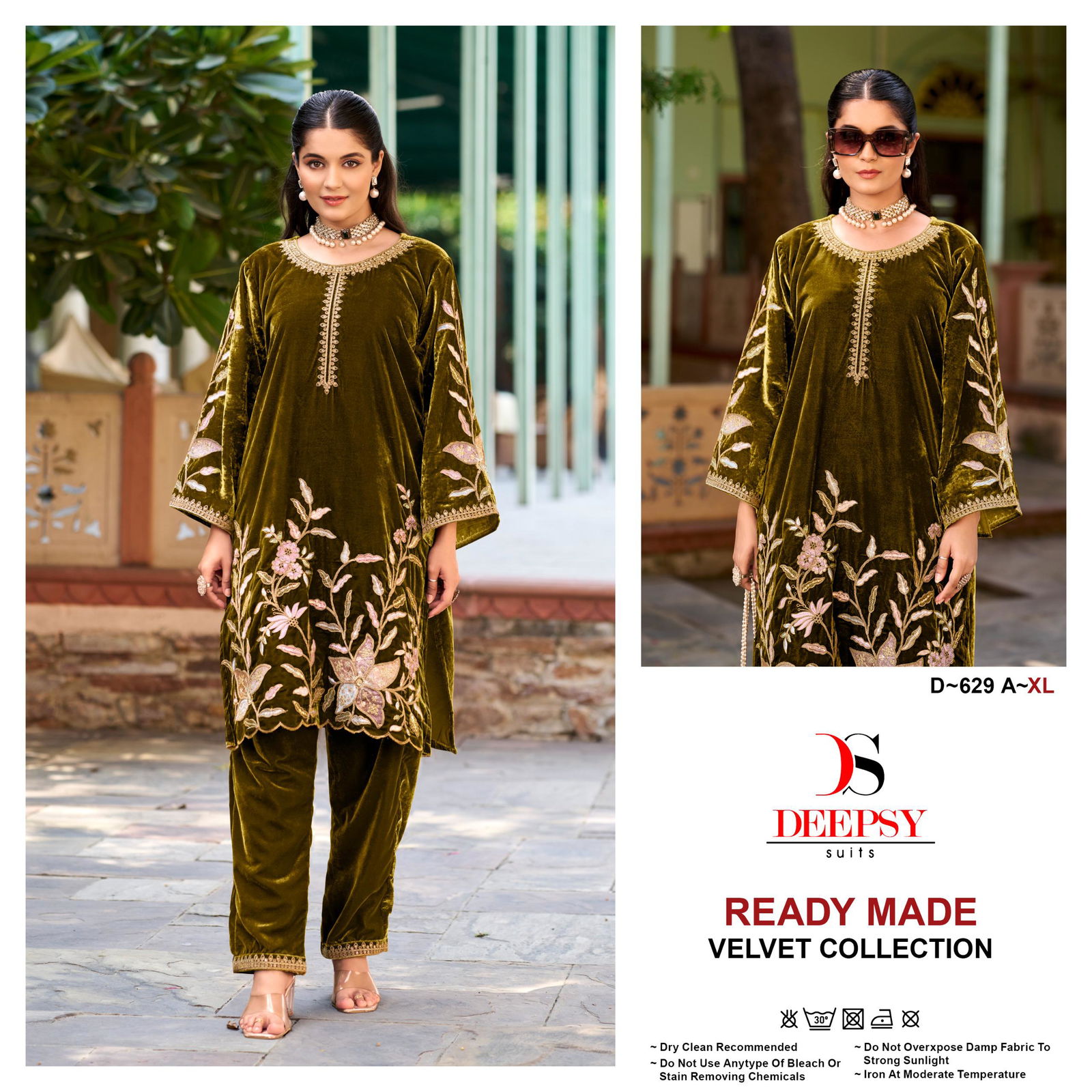 D 629 A To D By Deepsy Velvet Top With Bottom Suppliers In India